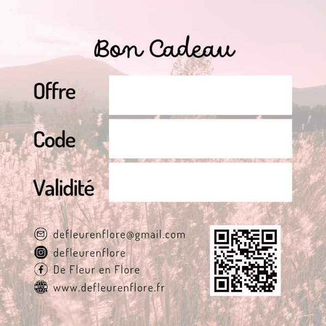 Bon cadeau